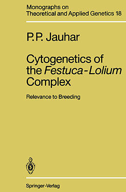 Couverture cartonnée Cytogenetics of the Festuca-Lolium Complex de Prem P. Jauhar