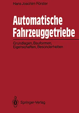 E-Book (pdf) Automatische Fahrzeuggetriebe von Hans J. Förster