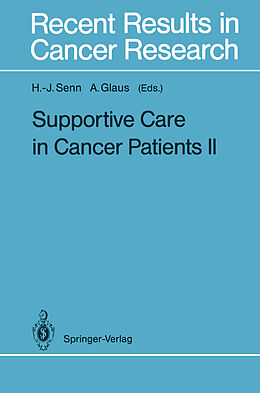 Kartonierter Einband Supportive Care in Cancer Patients II von 