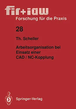 E-Book (pdf) Arbeitsorganisation bei Einsatz einer CAD / NC  Kopplung von Thomas Scheller