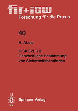 E-Book (pdf) Diskover II Ganzheitliche Bestimmung von Sicherheitsbeständen von Helmut Abels