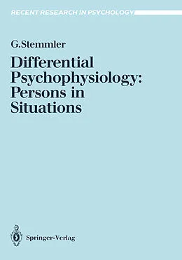 E-Book (pdf) Differential Psychophysiology: Persons in Situations von Gerhard Stemmler