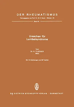 E-Book (pdf) Ursachen für Lumbalsyndrome von H. Tilscher