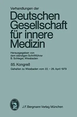 E-Book (pdf) Verhandlungen der Deutschen Gesellschaft für innere Medizin von B. Schlegel