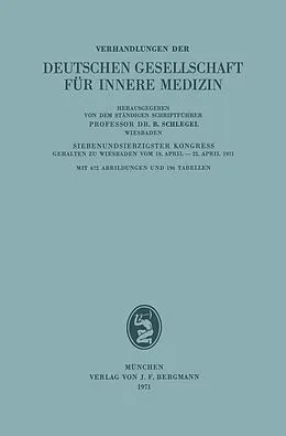 E-Book (pdf) Verhandlungen der Deutschen Gesellschaft für Innere Medizin von B. Schlegel