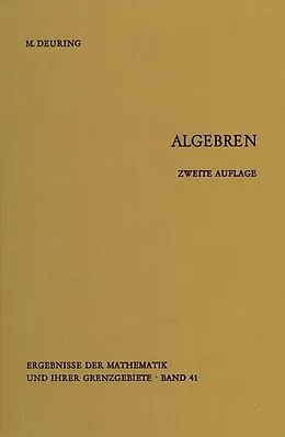 E-Book (pdf) Algebren von Max Deuring