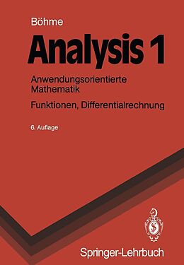 E-Book (pdf) Analysis 1 von Gert Böhme