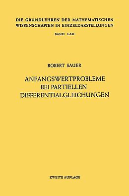 E-Book (pdf) Anfangswertprobleme bei Partiellen Differentialgleichungen von Robert Sauer