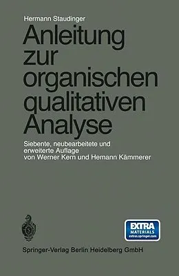 E-Book (pdf) Anleitung zur organischen qualitativen Analyse von Hermann Staudinger