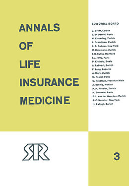 Couverture cartonnée Annals of Life Insurance Medicine de 