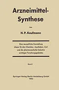 E-Book (pdf) Arzneimittel-Synthese von Hans P. Kaufmann