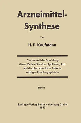E-Book (pdf) Arzneimittel-Synthese von Hans P. Kaufmann