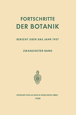 E-Book (pdf) Fortschritte der Botanik von Erwin Bünning, Ernst Gäumann