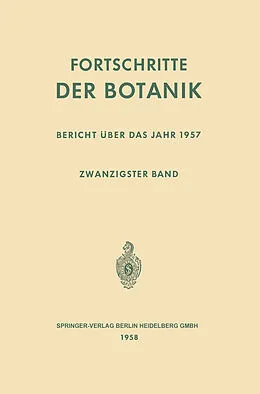 E-Book (pdf) Fortschritte der Botanik von Erwin Bünning, Ernst Gäumann
