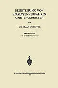 E-Book (pdf) Beurteilung von Analysenverfahren und -Ergebnissen von Klaus Doerffel