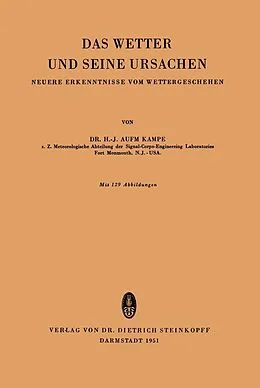 E-Book (pdf) Das Wetter und Seine Ursachen von H.-J. AufmKampe