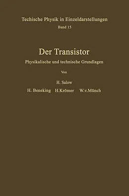 E-Book (pdf) Der Transistor von H. Salow, H.. Beneking, H. Krömer