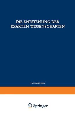 E-Book (pdf) Die Entstehung der Exakten Wissenschaften von P. Lorenzen