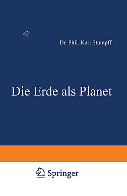 Kartonierter Einband Die Erde als Planet von Karl Stumpff