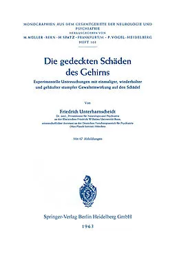 E-Book (pdf) Die gedeckten Schäden des Gehirns von F. Unterharnscheidt