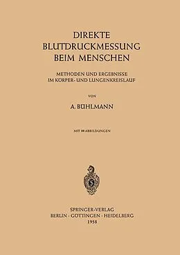 E-Book (pdf) Direkte Blutdruckmessung Beim Menschen von Albert Bühlmann