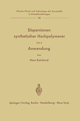 E-Book (pdf) Dispersionen synthetischer Hochpolymerer von Hans Reinhard