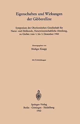 E-Book (pdf) Eigenschaften und Wirkungen der Gibberelline von 