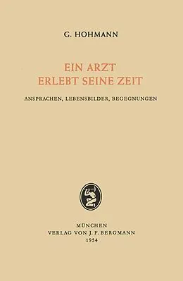 E-Book (pdf) Ein Arzt Erlebt Seine Zeit von Georg Hohmann