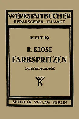 E-Book (pdf) Farbspritzen von R. Klose