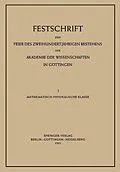 E-Book (pdf) Festschrift zur Feier des Zweihundertjährigen Bestehens der Akademie der Wissenschaften in Göttingen von Max Born, Peter Brix, Hans Kopfermann