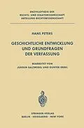 E-Book (pdf) Geschichtliche Entwicklung und Grundfragen der Verfassung von H. Peters