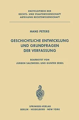 E-Book (pdf) Geschichtliche Entwicklung und Grundfragen der Verfassung von H. Peters