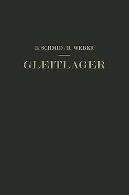 E-Book (pdf) Gleitlager von Erich Schmid, Richard Weber
