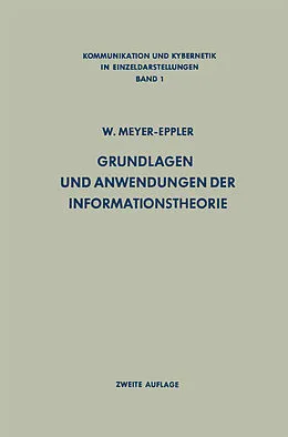 E-Book (pdf) Grundlagen und Anwendungen der Informationstheorie von Werner Meyer-Eppler