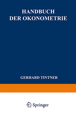 Kartonierter Einband Handbuch der Ökonometrie von G. Tintner