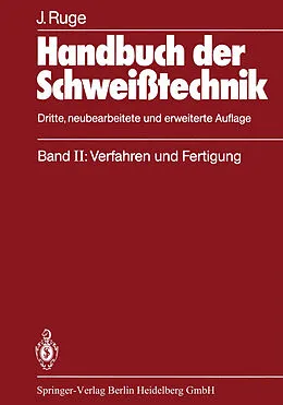 E-Book (pdf) Handbuch der Schweißtechnik von Jürgen Ruge