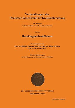 E-Book (pdf) Herzklappeninsuffizienz von Rudolf Thauer, Claus Albers