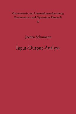 E-Book (pdf) Input-Output-Analyse von J. Schumann
