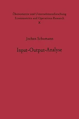 E-Book (pdf) Input-Output-Analyse von J. Schumann