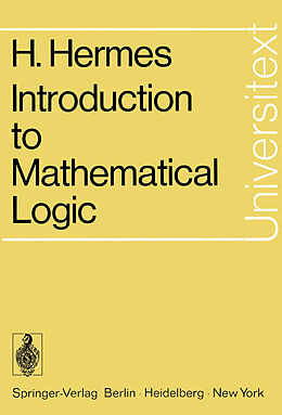 E-Book (pdf) Introduction to Mathematical Logic von Hans Hermes