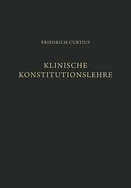 E-Book (pdf) Klinische Konstitutionslehre von Friedrich Curtius