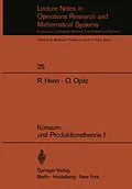 E-Book (pdf) Konsum- und Produktionstheorie I von R. Henn, O. Opitz