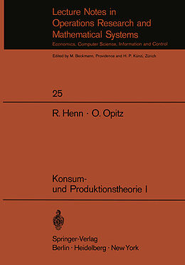 E-Book (pdf) Konsum- und Produktionstheorie I von R. Henn, O. Opitz