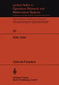 E-Book (pdf) Optimale Fahrpläne von Götz Uebe