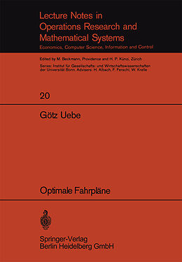 E-Book (pdf) Optimale Fahrpläne von Götz Uebe
