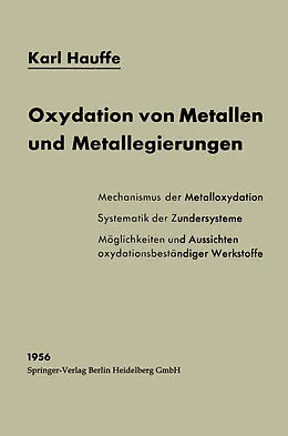 E-Book (pdf) Oxydation von Metallen und Metallegierungen von Karl Hauffe