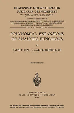 E-Book (pdf) Polynomial Expansions of Analytic Functions von Ralph P. Jr. Boas, R. C. Buck