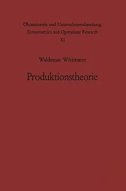 E-Book (pdf) Produktionstheorie von W. Wittmann