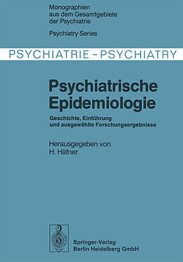 Kartonierter Einband Psychiatrische Epidemiologie von 