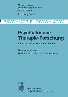 Kartonierter Einband Psychiatrische Therapie-Forschung von 